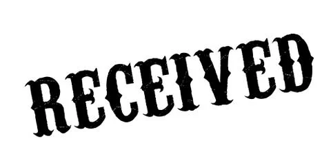 Received rubber stamp Stock Illustration