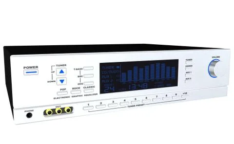 Receiver - 3D render Stock Illustration