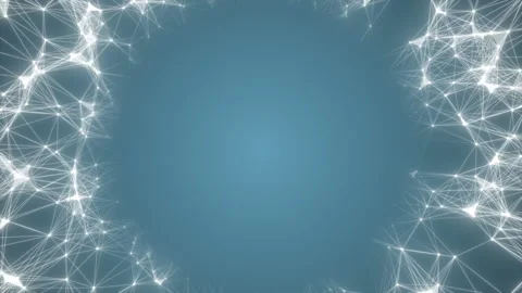 Receiver and transmitter.Triangles, dots and lines are connecting with shine on Stock Footage 102396474