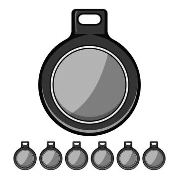 Receiver gps beacon cartoon vector graphic Illustrazione stock