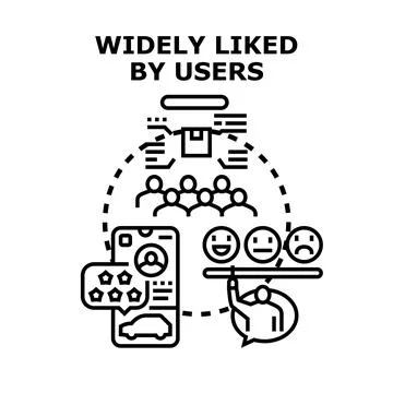 Receiving customer feedback and user satisfaction reviews Stock Illustration