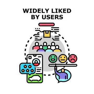 Receiving customer feedback and user satisfaction reviews Stock Illustration