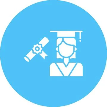 Receiving Degree icon vector image. Stock Illustration