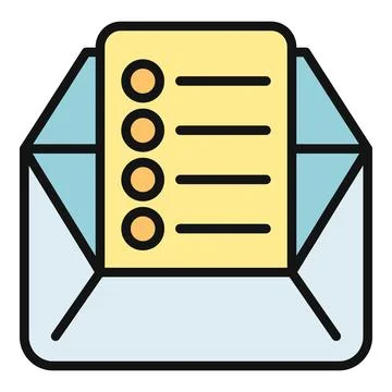 Receiving email message communication for newsletter subscription Stock Illustration