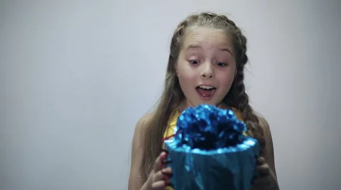 Receiving a Gift Stock Footage 55120765