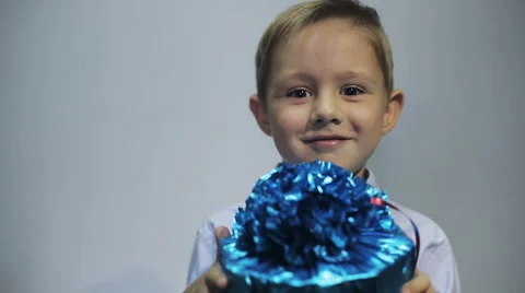 Receiving a Gift Stock Footage 55120953