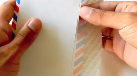 Receiving a Letter - Mail or email Stock Footage 24473378
