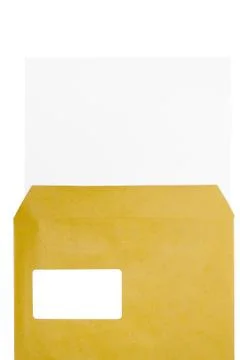 Receiving Mail Isolated on a White Background Фото
