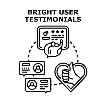 Receiving positive client feedback and customer reviews Stock Illustration