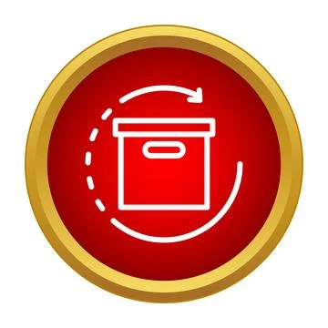 Receiving return delivery package box exchange service Stock Illustration
