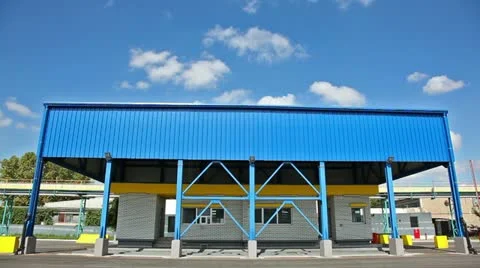 Receiving station for trucks Stock Footage 24669668