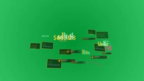 Receiving sync, HUD cluster pulsing, displaying SYNCING readout updating charts Stock Footage 329548986