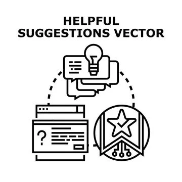 Receiving thoughtful customer support and creative solution ideas Stock Illustration