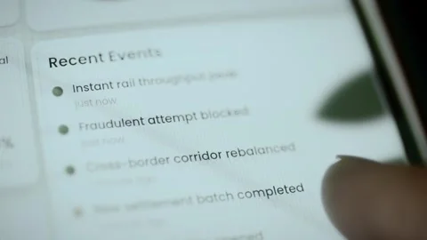 Recent payment events list operational security updates Stock Footage 346591562