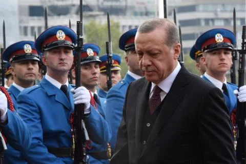 Recep Tayyip Erdoğan , His First Official Visit To The Serbia Stock Photos