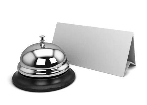 Reception bell and card Stock Illustration
