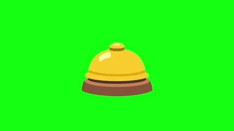 Reception Bell Chroma Key Animation Loop 库存影片 337924013