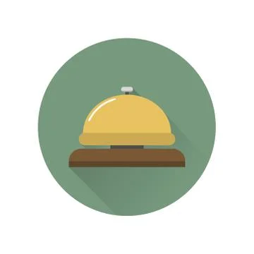 Reception bell icon Stock Illustration