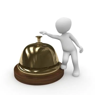 Reception bell Illustrazione stock