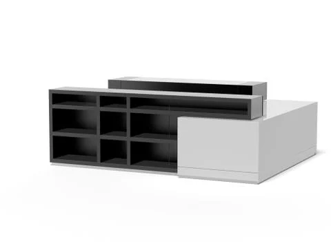 Reception counter 库存插图