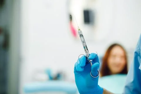 Reception at the dentist Stock Photos