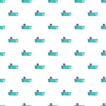 Reception desk pattern creating seamless checkout background Stock Illustration