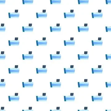 Reception desks repeating seamless pattern background Illustrazione stock