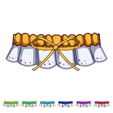 Reception garter wedding cartoon vector graphic Stock Illustration