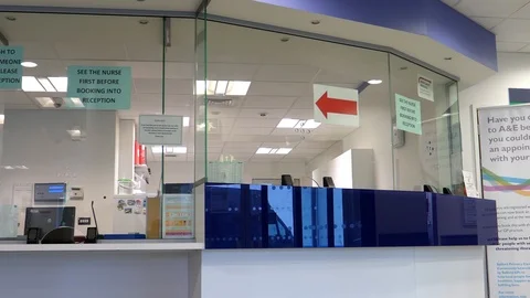 Reception glass reflections 库存影片 96204705