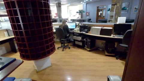 Reception in the hotel Stock Footage 140514547