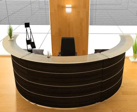 Reception in hotel Stock Illustration