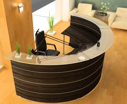 Reception in hotel Stock Illustration