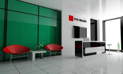 Reception in hotel Stock Illustration