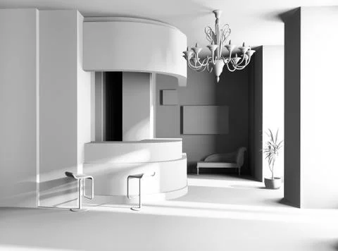 Reception in hotel Stock Illustration