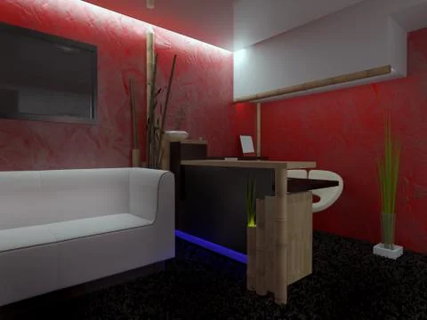 Reception in hotel Stock Illustration