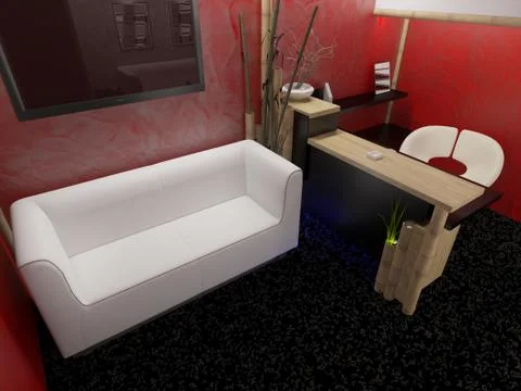 Reception in hotel Stock Illustration