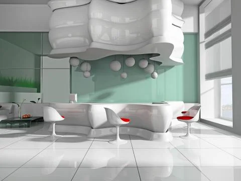 Reception in hotel Stock Illustration