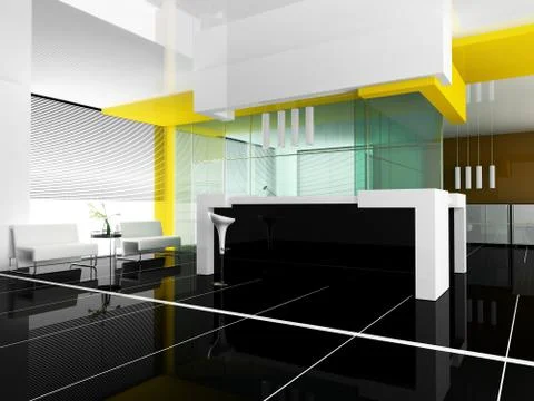 Reception in hotel Stock Illustration