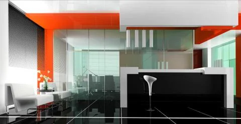 Reception in hotel Stock Illustration