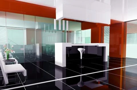 Reception in hotel Stock Illustration