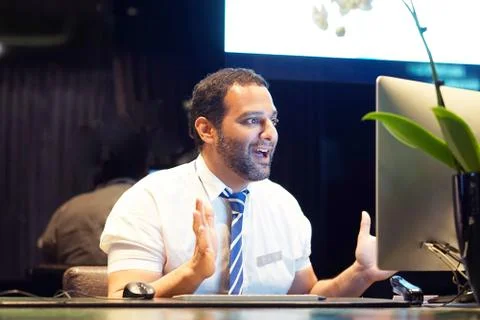 Reception in the hotel Stock Photos