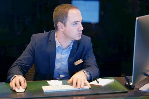 Reception in the hotel Stock Photos