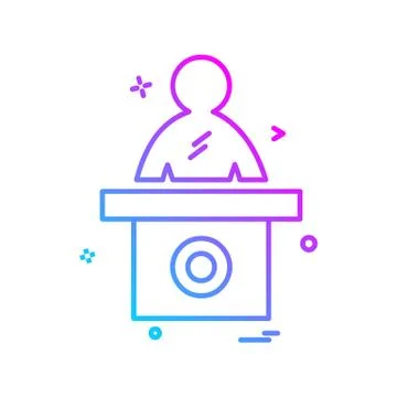 Reception icon design vector Ilustración de archivo