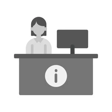 Reception icon vector image. Illustrazione stock