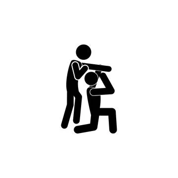 Reception in judo icon. Elements of fighting icon. Premium quality graphic Stock Illustration