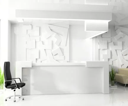 Reception in modern hotel Stock Illustration