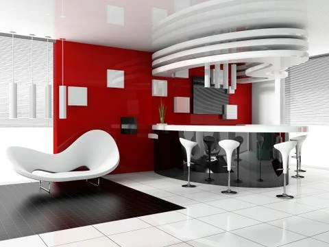 Reception in modern hotel Stock Illustration
