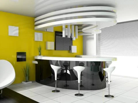 Reception in modern hotel Stock Illustration
