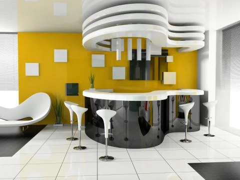 Reception in modern hotel Stock Illustration