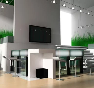 Reception in modern hotel Stock Illustration